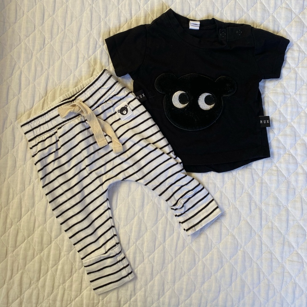 HUX BABY joggers and tee - matching set